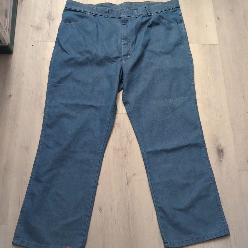 NWT Wrangler Flex Fit Waist Denim Jeans Stretch Mens Size 46 Blue